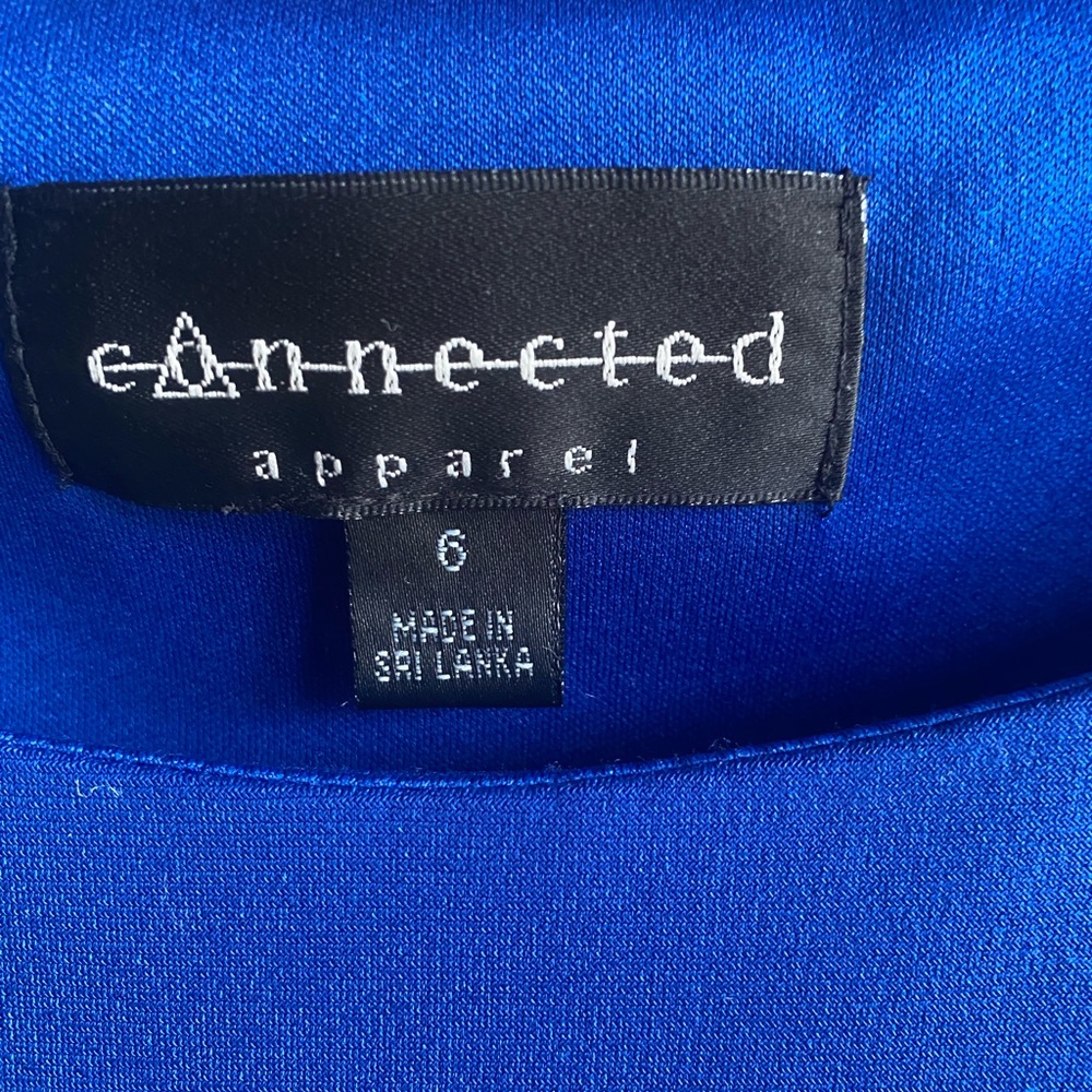 Connected, size 6 ultra blue dress